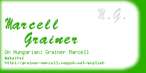 marcell grainer business card